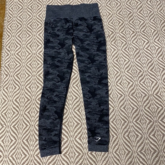 Gymshark adapt camo seamless leggings black size small womens - Picture 5 of 9